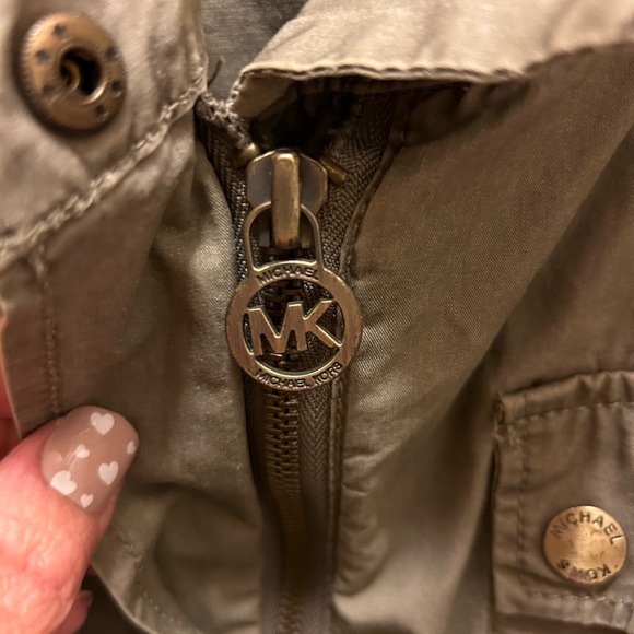 Michael Kors Army Green Lightweight Jacket Sz S - Picture 12 of 13